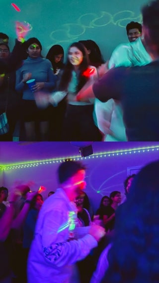 Group of people dancing.