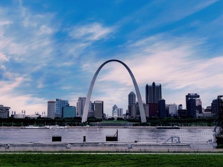 The Gateway Arch.