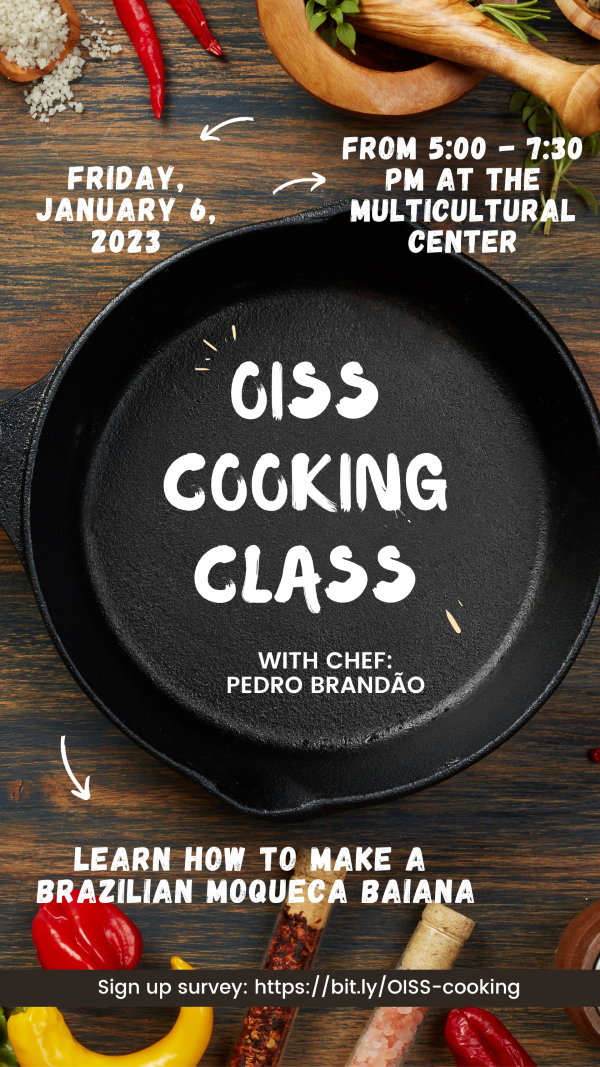 OISS Cooking Class, Friday, January 6, 2023.