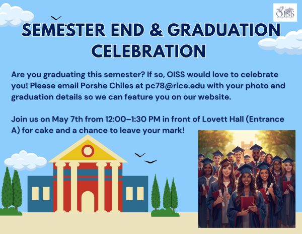 end of semester/graduation celebration