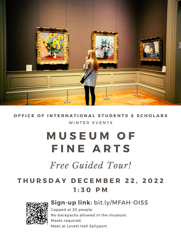 Museum of Fine Arts free guided tour!