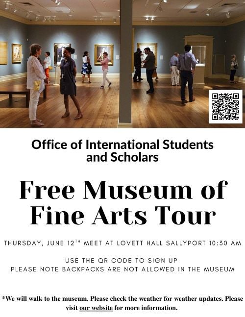 Museum of Fine Arts Flyer