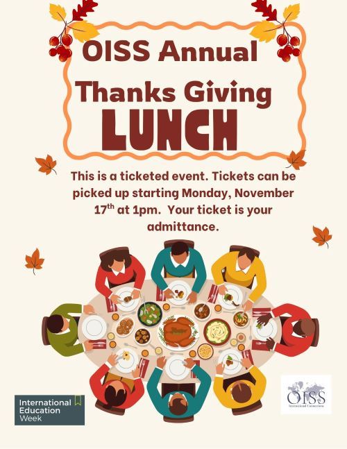thanksgiving flyer IEW lunch 2025