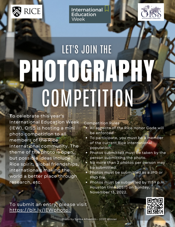 OISS Photo Competition flyer.