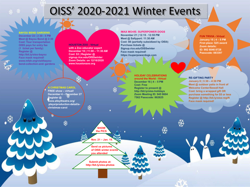OISS Winter Events 2020-2021