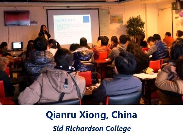 Qianru Xiong, China - Sid Richardson College